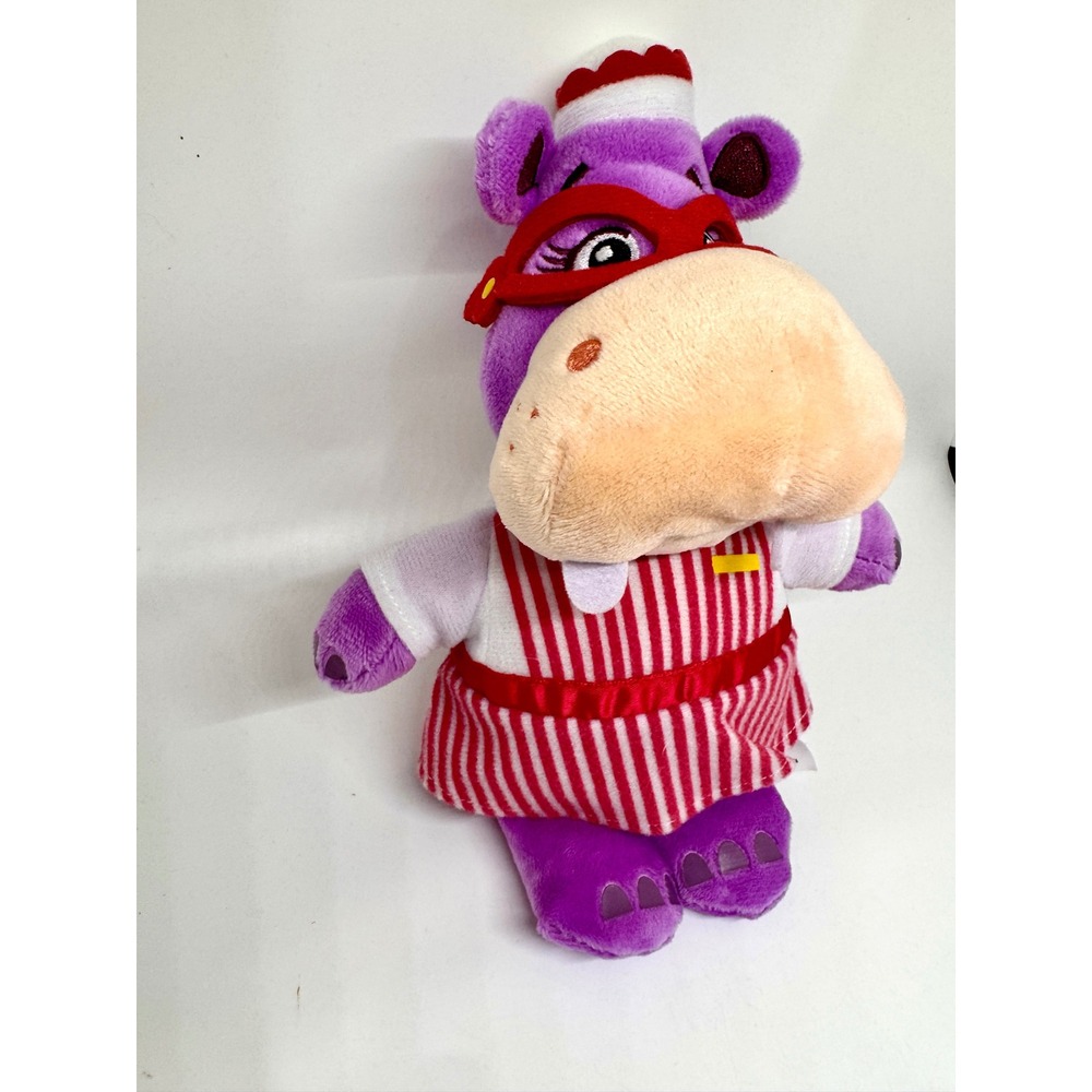 Disney Junior Doc McStuffins Hallie Hippo Plush Nurse 9 Inch Purple Stuffed Toy